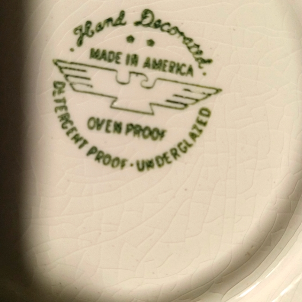 Marcrest mid century, USA ,BLUE SPRUCE   dinnerware, vintage